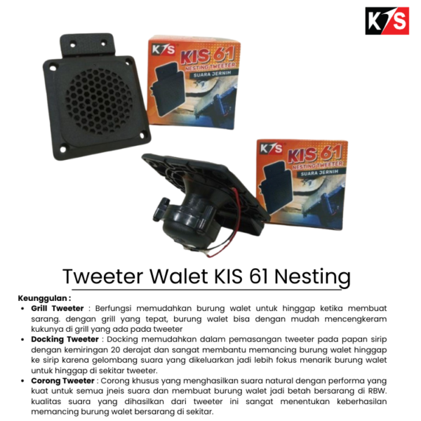 Tweeter Walet KIS 61 Nesting